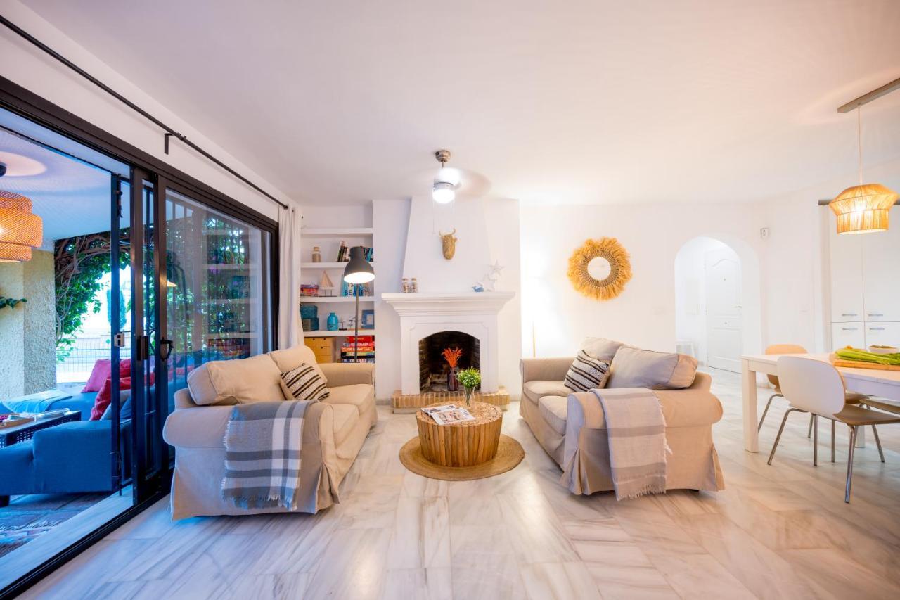 Typical Beach House Las Chapas Playa With Heated Pool Marbella Ngoại thất bức ảnh